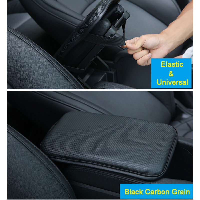 Almohadilla de cuero para reposabrazos de coche (estilo universal)-15