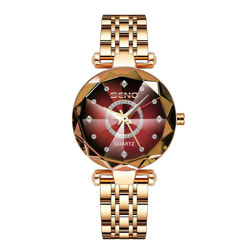 Reloj de acero inoxidable para mujer Delicate Starry-10