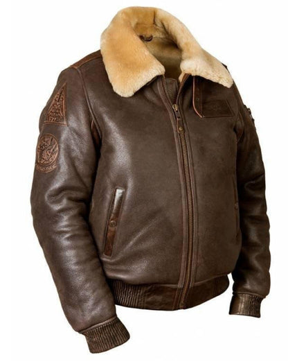 CHAQUETA DE VUELO DE PIEL DE OVEJA FAST EAGLE