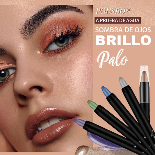 ✨Palo de sombra de ojos a prueba de agua con brillo ✨pluma de maquillaje