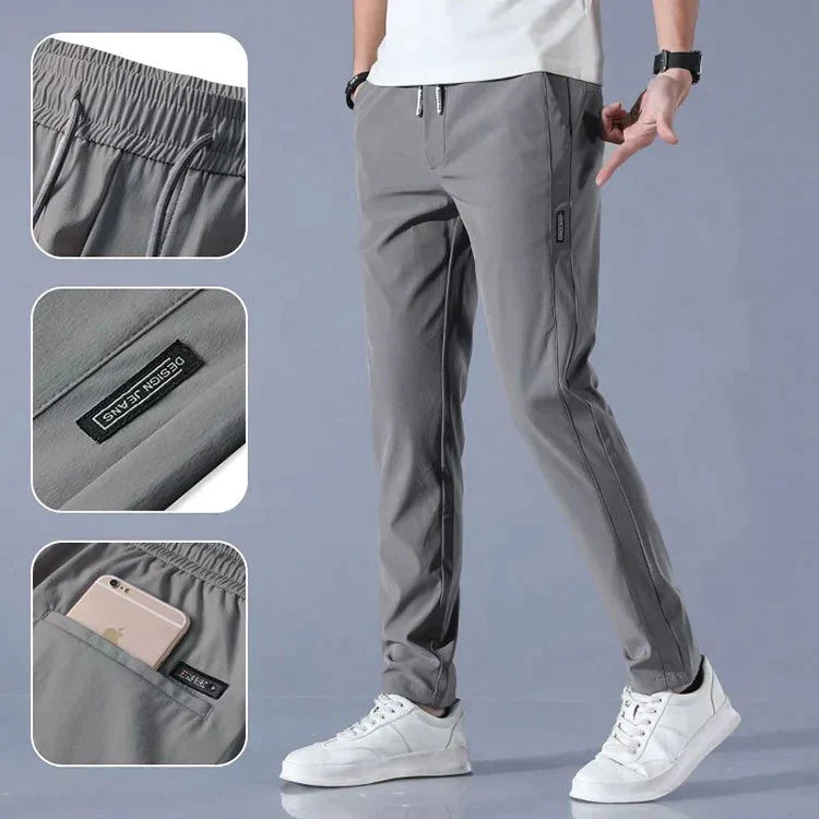 （Servicio de entrega gratuito）--Pantalones elásticos de secado rápido para hombres-3