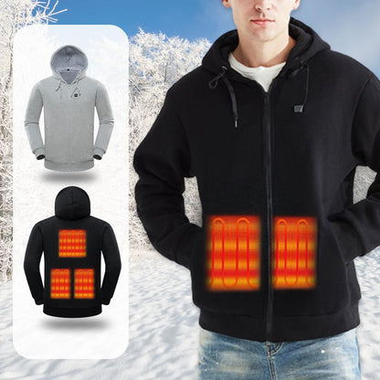 🎉Oferta de Navidad 67 Pesos🎉Chaqueta casual con capucha y calefacción USB