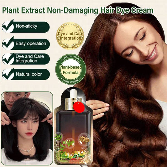 💮Crema para teñir el cabello sin dañar con extractos de plantas